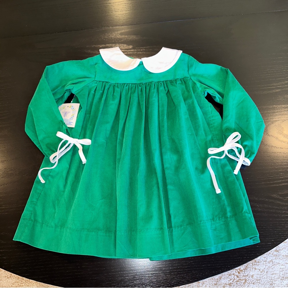 NEW Charlotte Proper Green Corduroy Dress, sz 4t